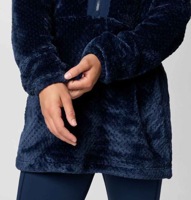 Women's Fire Side Quarter Zip II Fleece Pullover, Color: Collegiate Navy, image 7