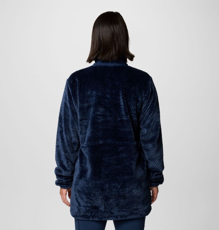 Women's Fire Side Quarter Zip II Fleece Pullover, Color: Collegiate Navy, image 2
