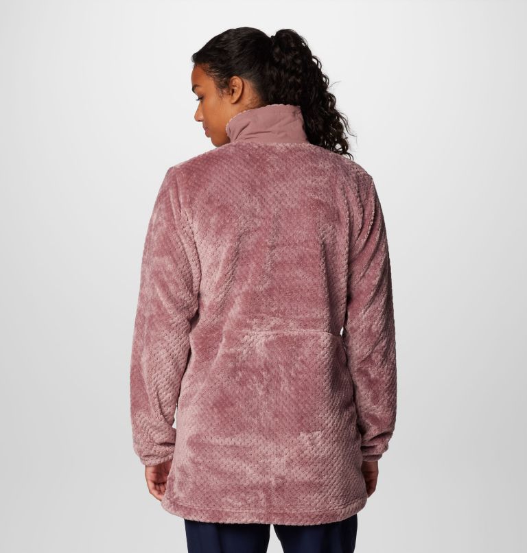 Women's Fire Side Quarter Zip II Fleece Pullover, Color: Fig, image 2