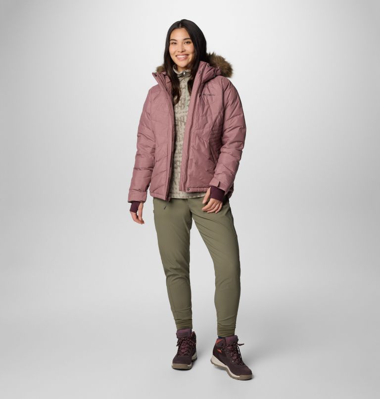 Women's Lay D Down IV Jacket, Color: Fig Matte, image 3