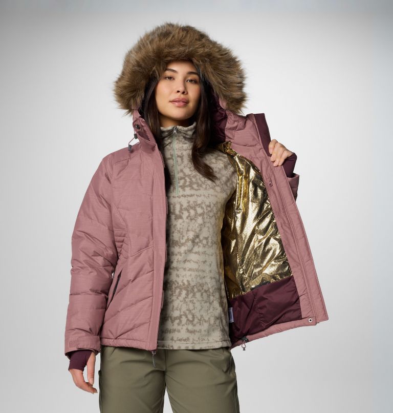 Women's Lay D Down IV Jacket, Color: Fig Matte, image 6