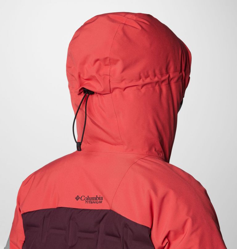 Women's Wildcard IV Waterproof Down Ski Jacket, Color: Daredevil, Moonvista, image 9