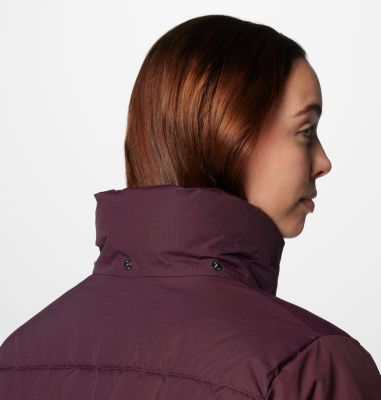 Columbia Giotto Termico Donna Longhorn Ridge, Giacca Invernale Isolata Con Tecnologia Omni-Heat Infinity, Marrone Cammello, Taglia S, Cappuccio Rimovibile