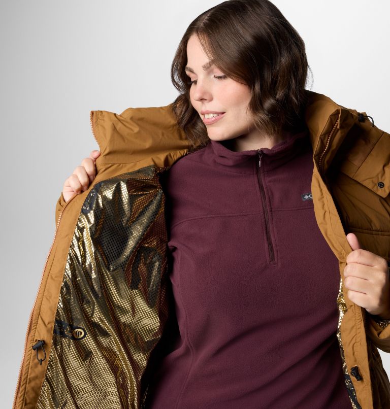 Women's Longhorn Ridge Insulated Jacket - Plus Size, Color: Camel Brown, image 6