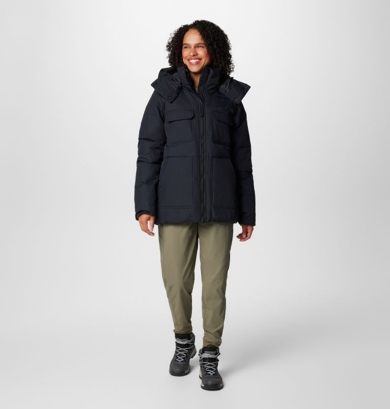 Women's Longhorn Ridge Puffer Jacket, Color: Black, image 3