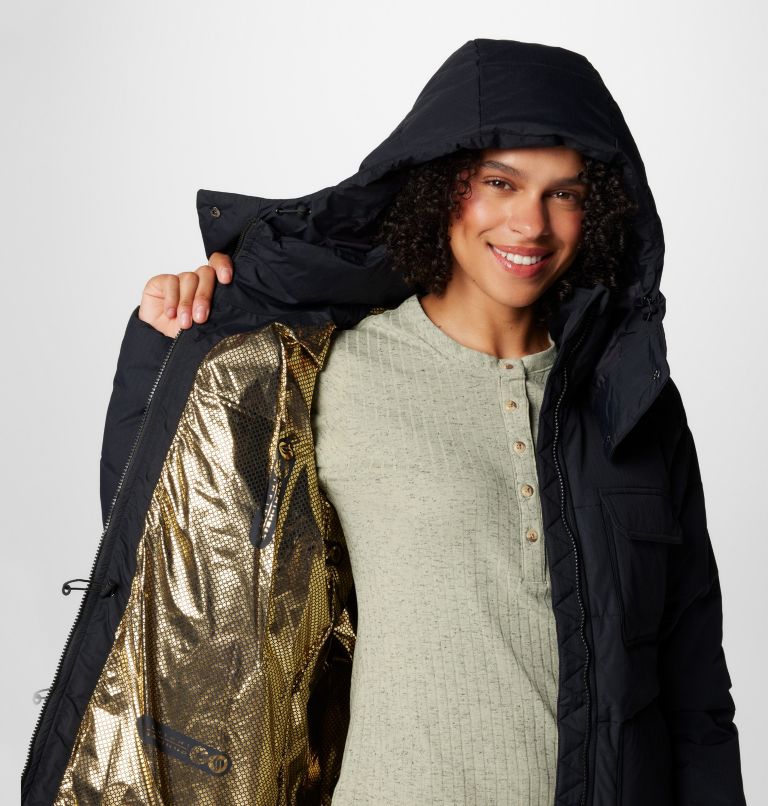Women's Longhorn Ridge Puffer Jacket, Color: Black, image 8