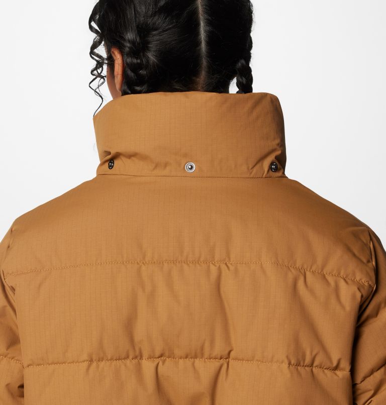 Women's Longhorn Ridge Puffer Jacket, Color: Camel Brown, image 9