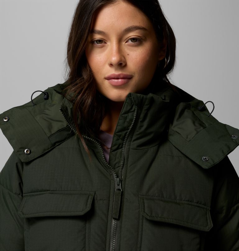 Women's Longhorn Ridge Puffer Jacket, Color: Greenscape, image 8