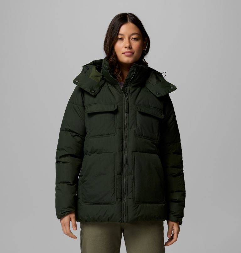 Women's Longhorn Ridge Puffer Jacket, Color: Greenscape, image 1