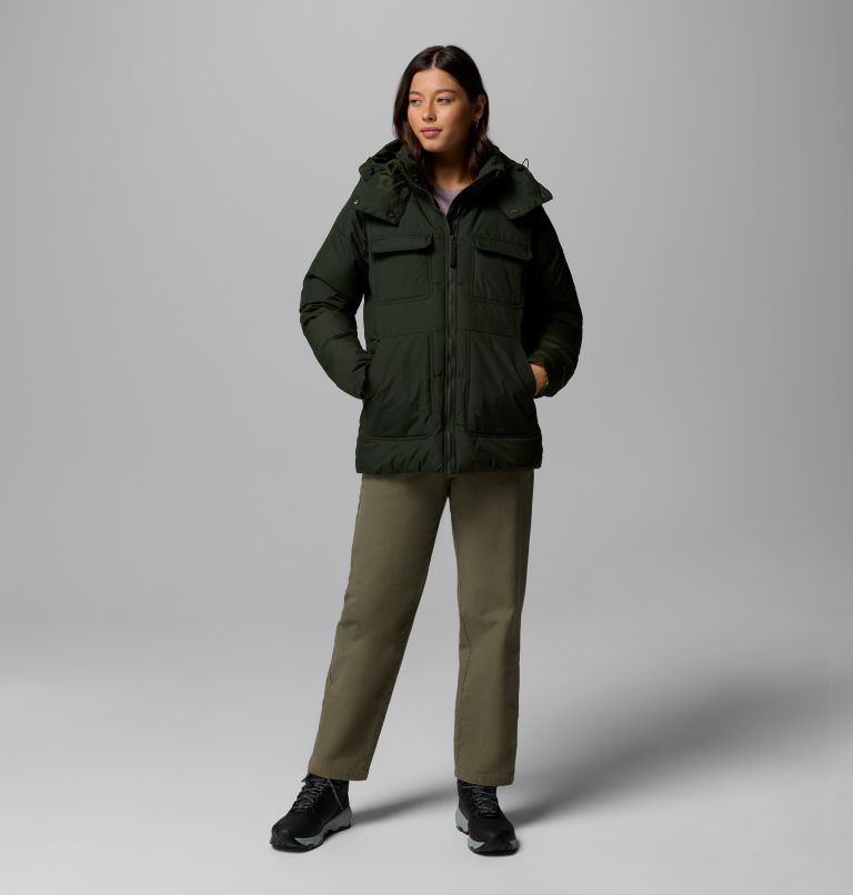 Women's Longhorn Ridge Puffer Jacket, Color: Greenscape, image 2