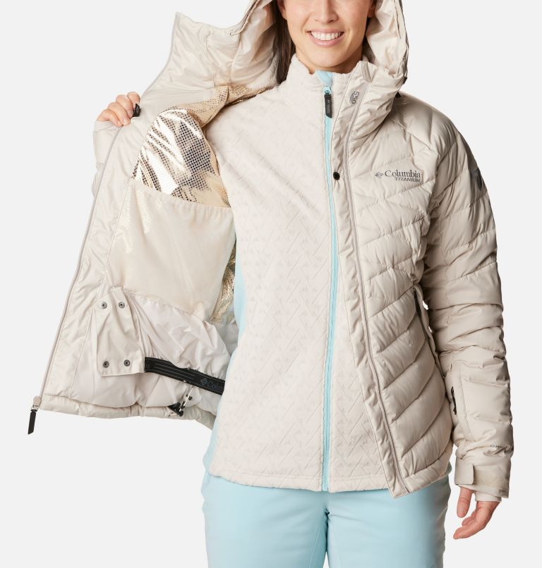 Women's Roaring Fork II Waterproof Down Ski Jacket, Color: Dark Stone, image 5