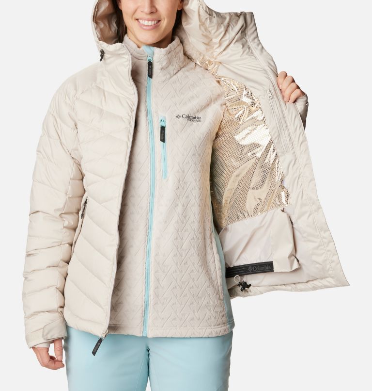 Women's Roaring Fork II Waterproof Down Ski Jacket, Color: Dark Stone, image 6