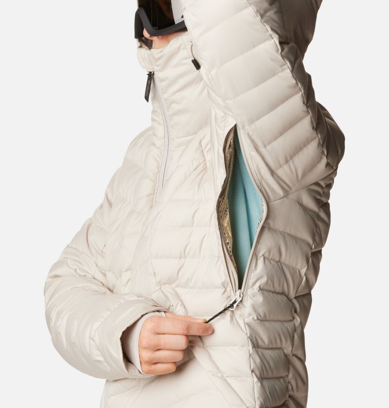 Women's Roaring Fork II Waterproof Down Ski Jacket, Color: Dark Stone, image 9