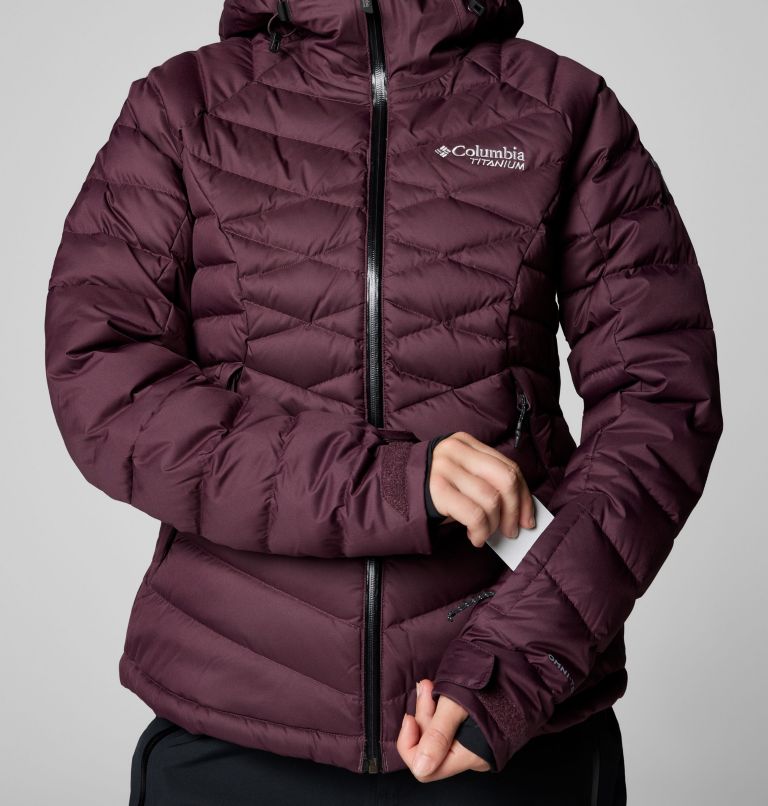 Chaqueta de esquí impermeable de plumón Roaring Fork II para mujer, Color: Moonvista, image 11
