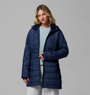 Women's Crown Point II Hooded Puffer Jacket, Color: Collegiate Navy, image 4