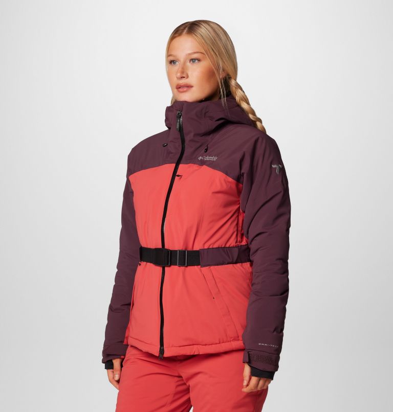 Womens red ski jacket sale