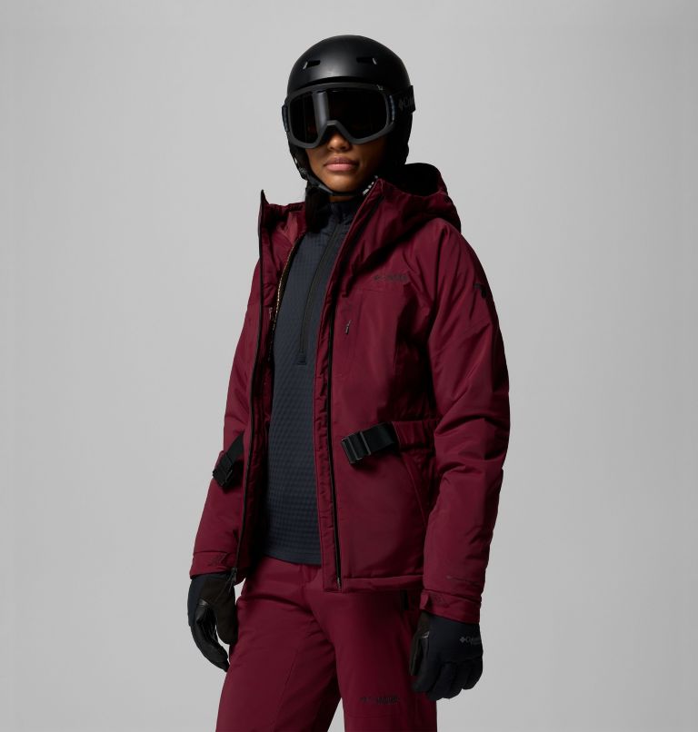 Chaqueta de esquí impermeable y aislante Cirque Bowl para mujer, Color: Rich Wine, image 15
