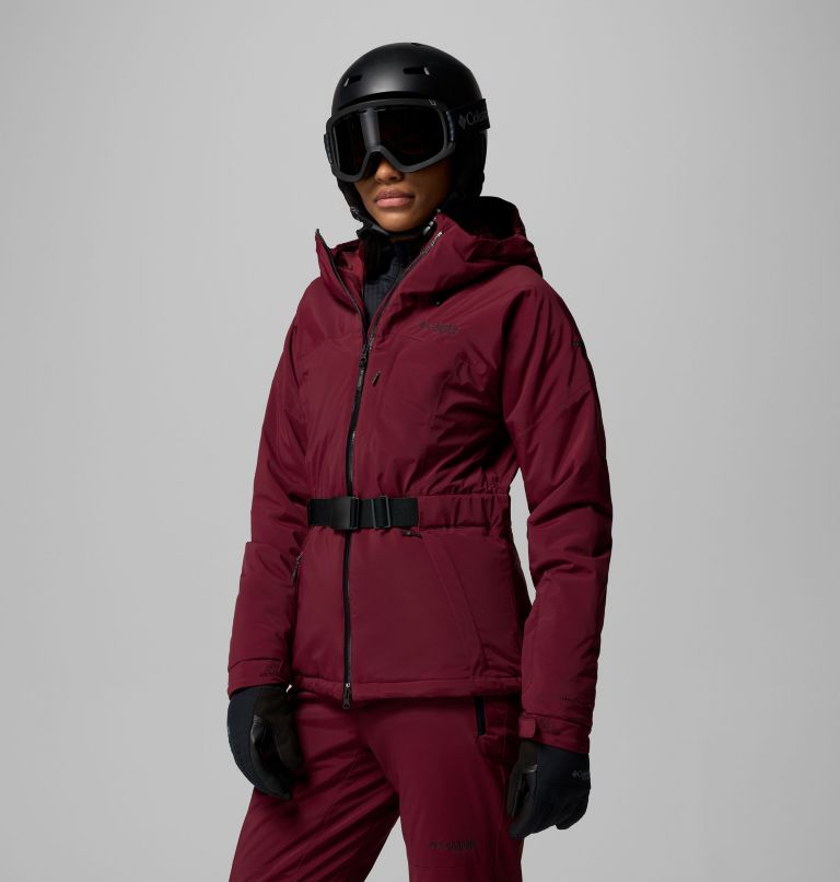 Chaqueta de esquí impermeable y aislante Cirque Bowl para mujer, Color: Rich Wine, image 4