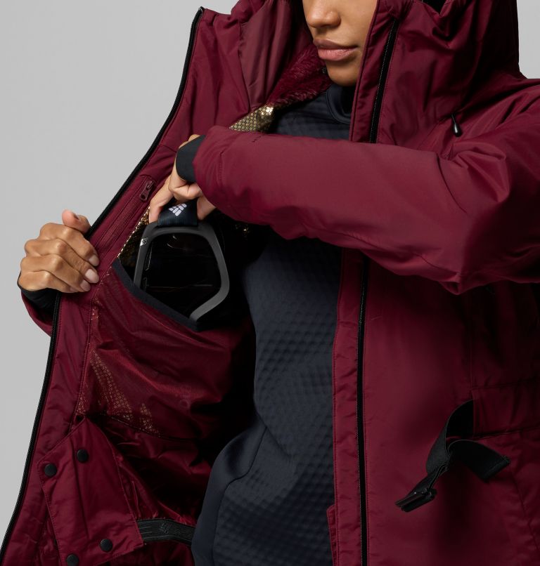 Chaqueta de esquí impermeable y aislante Cirque Bowl para mujer, Color: Rich Wine, image 5