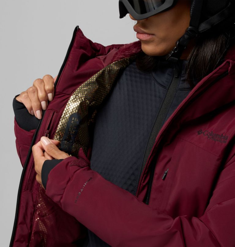 Chaqueta de esquí impermeable y aislante Cirque Bowl para mujer, Color: Rich Wine, image 6
