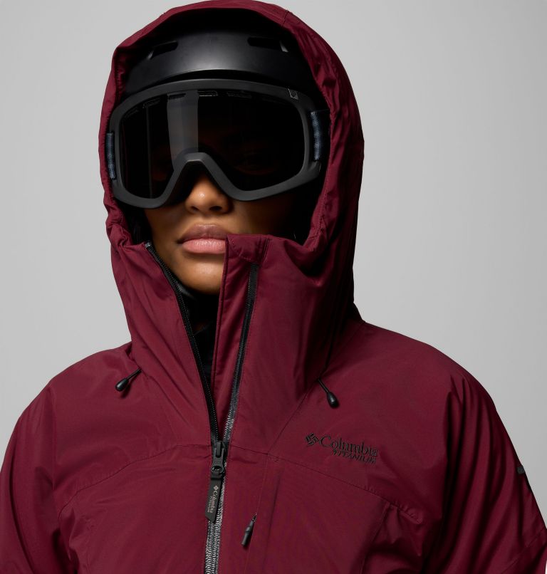 Chaqueta de esquí impermeable y aislante Cirque Bowl para mujer, Color: Rich Wine, image 8
