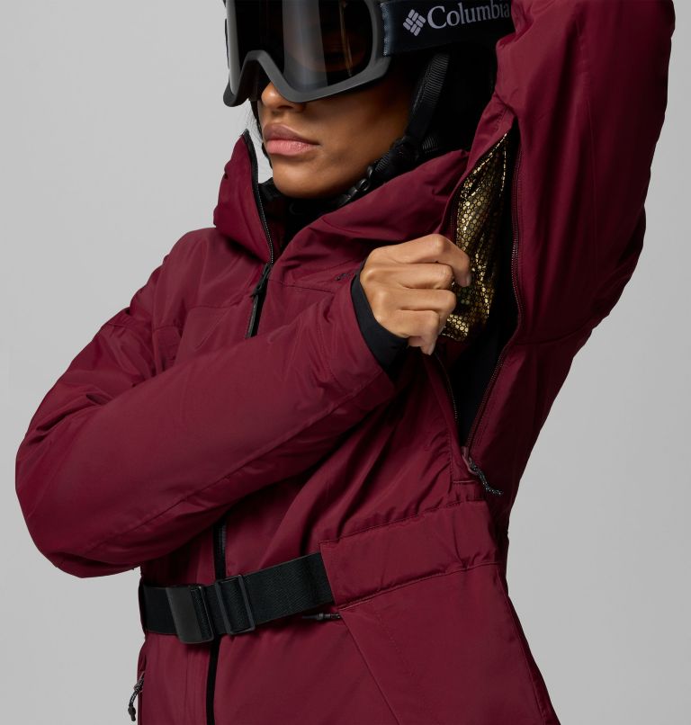 Chaqueta de esquí impermeable y aislante Cirque Bowl para mujer, Color: Rich Wine, image 9