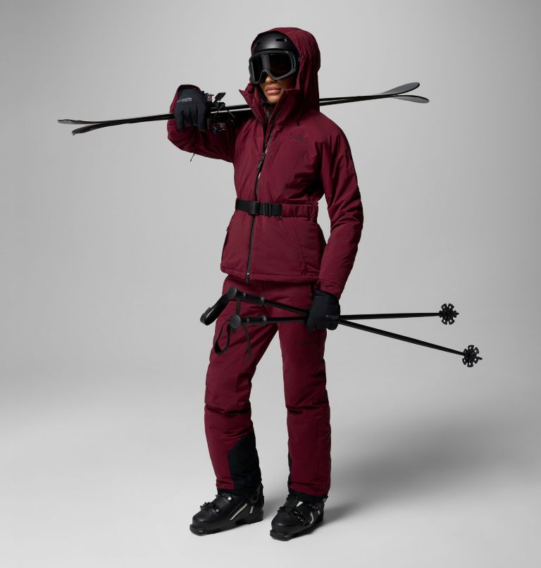 Chaqueta de esquí impermeable y aislante Cirque Bowl para mujer, Color: Rich Wine, image 2