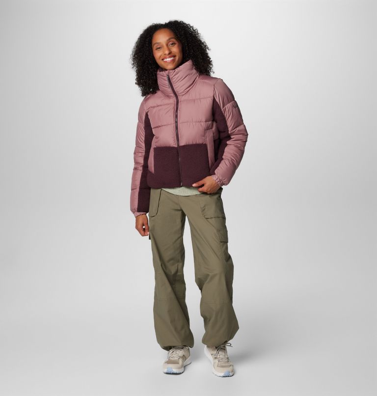 Manteau hybride en sherpa Leadbetter Point II pour femmes, Color: Fig, Moonvista, image 3