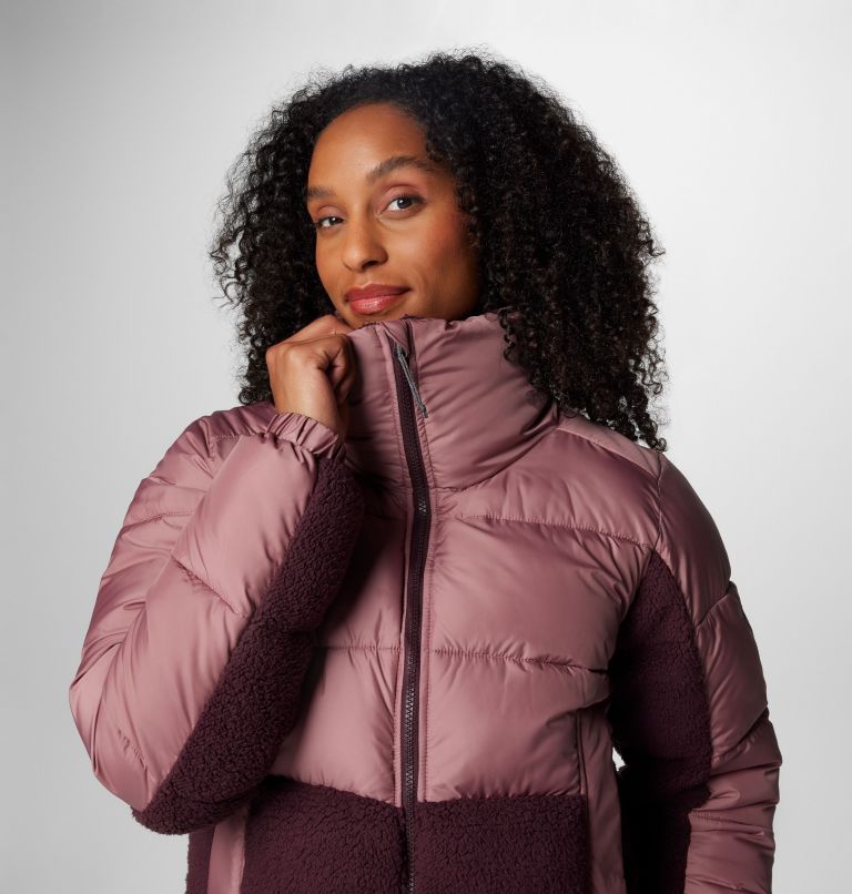 Manteau hybride en sherpa Leadbetter Point II pour femmes, Color: Fig, Moonvista, image 5