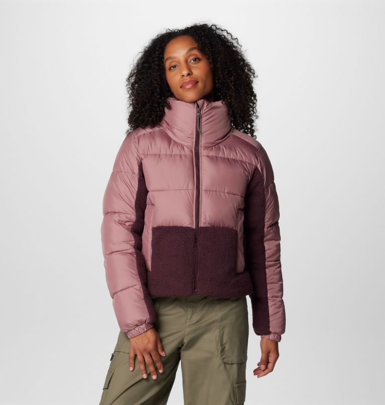 Manteau hybride en sherpa Leadbetter Point II pour femmes, Color: Fig, Moonvista, image 1