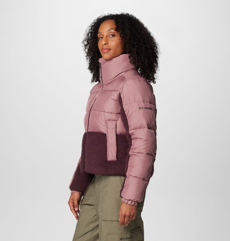 Leadbetter Point II Sherpa Hybrid Puffer-Jacke für Frauen, Color: Fig, Moonvista, image 4