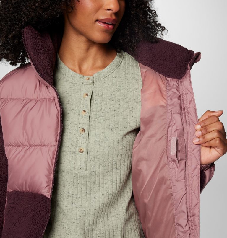 Leadbetter Point II Sherpa Hybrid Puffer-Jacke für Frauen, Color: Fig, Moonvista, image 6