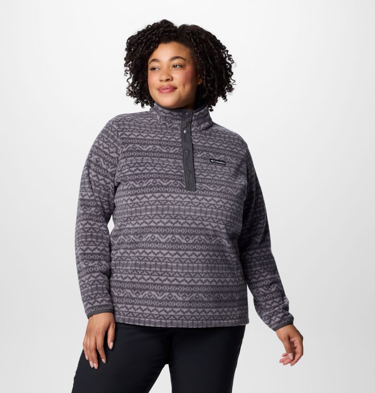 Plus size columbia fleece pullover best sale