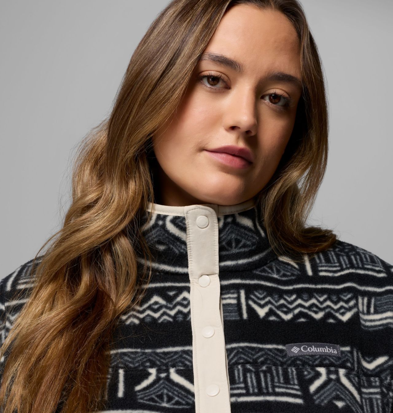 Women's Benton Springs™ Printed Half Snap Fleece Pullover - Plus Size 5
