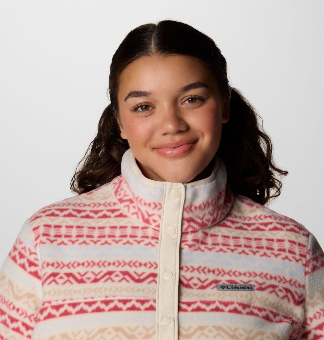 Women's Benton Springs™ Printed Half Snap Fleece Pullover - Plus Size 5