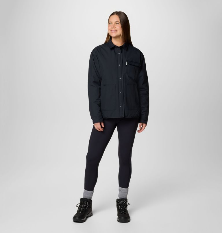 Women's Longhorn Ridge Reversible Shirt Jacket, Color: Black, image 3