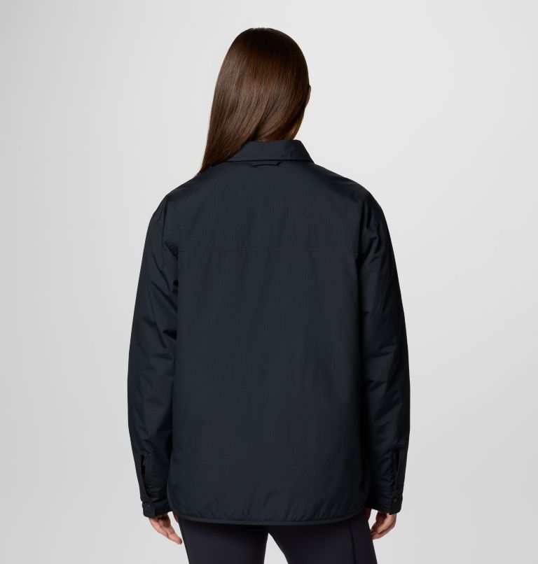 Women's Longhorn Ridge Reversible Shirt Jacket, Color: Black, image 2