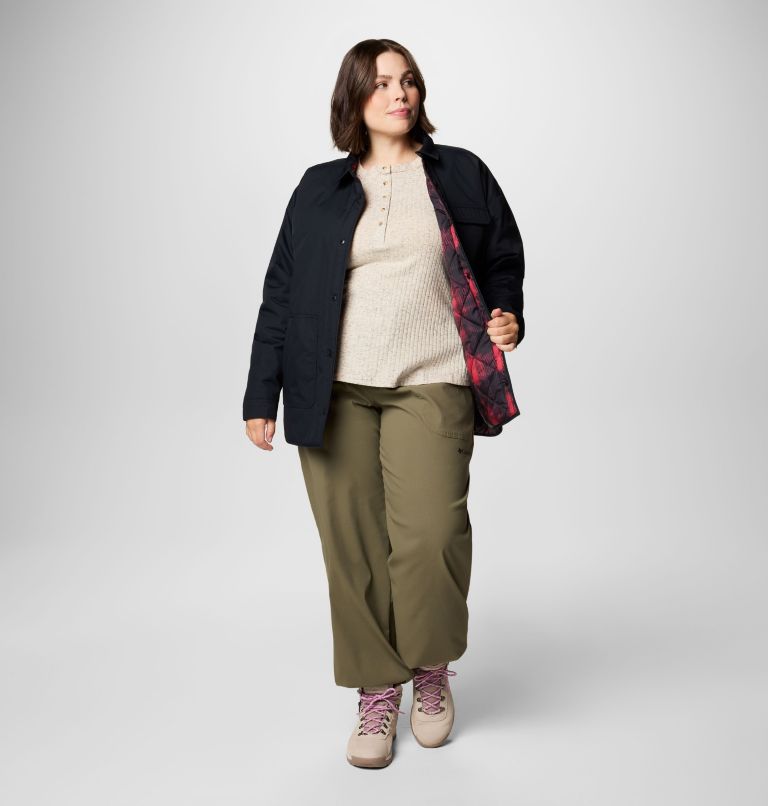 Women's Longhorn Ridge Reversible Shirt Jacket - Plus Size, Color: Black, image 3