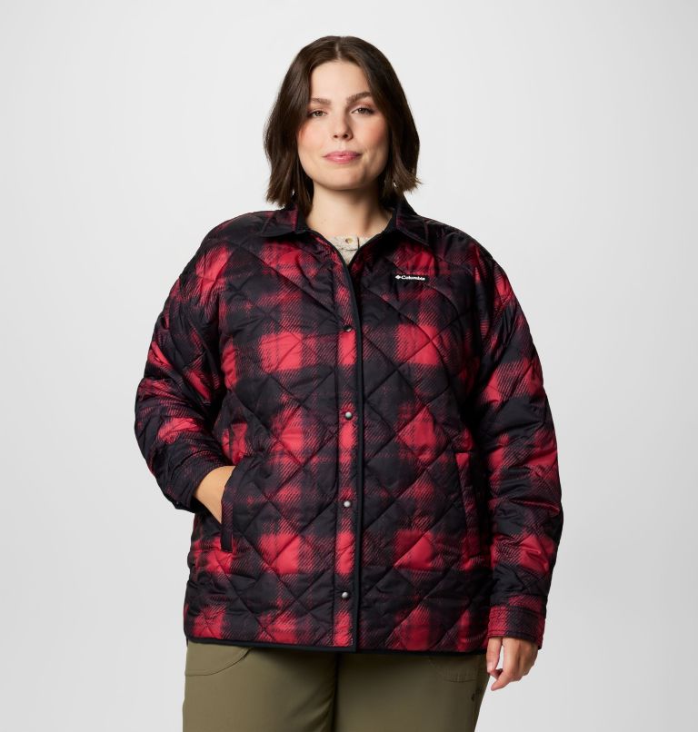 Women's Longhorn Ridge Reversible Shirt Jacket - Plus Size, Color: Black, image 6
