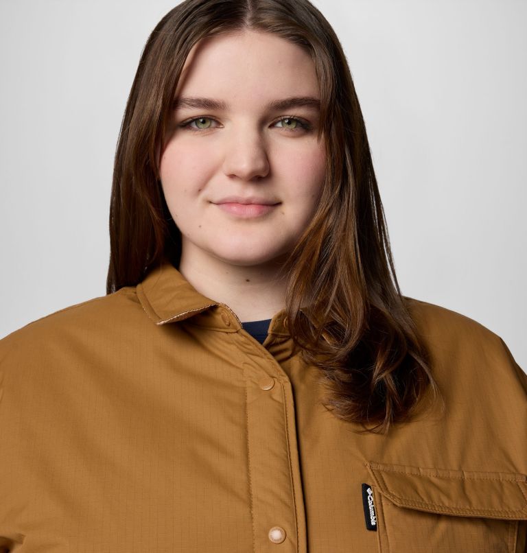 Women's Longhorn Ridge Reversible Shirt Jacket - Plus Size, Color: Camel Brown, image 5