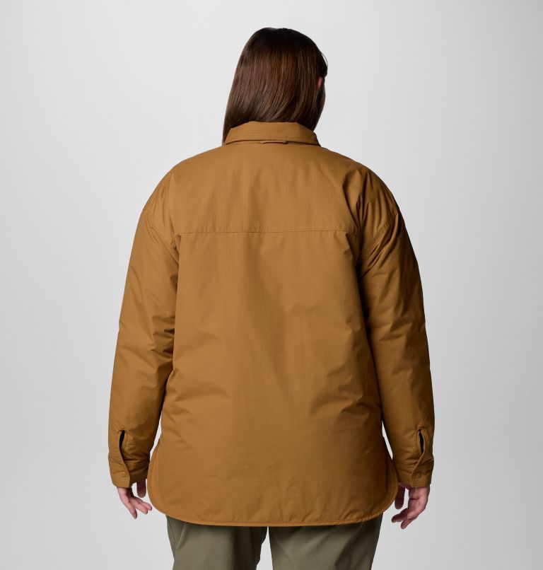 Women's Longhorn Ridge Reversible Shirt Jacket - Plus Size, Color: Camel Brown, image 2