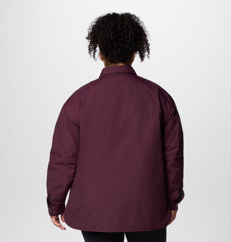 Women's Longhorn Ridge Reversible Shirt Jacket - Plus Size, Color: Moonvista, image 2