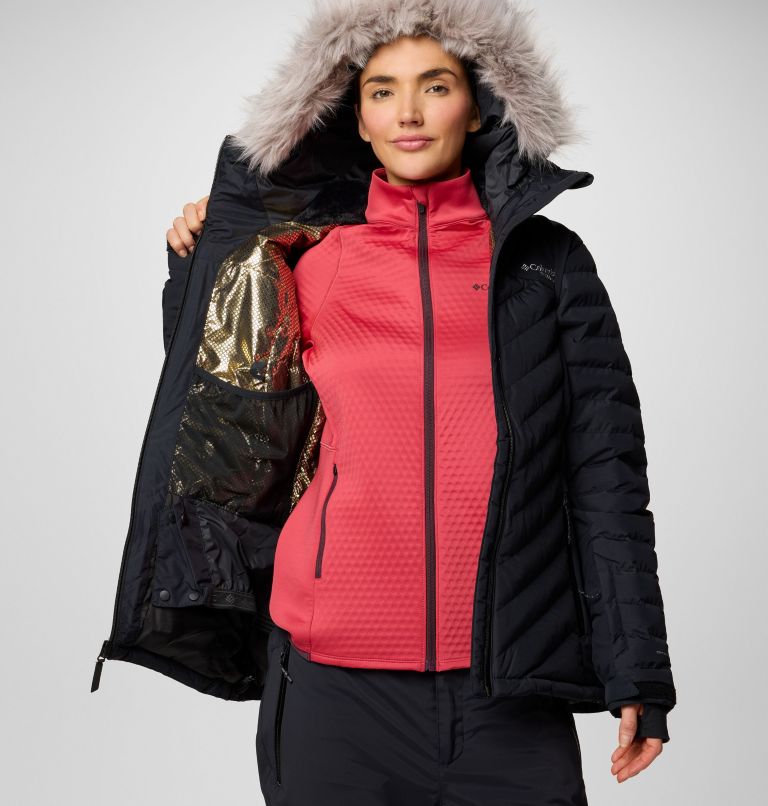 Women's Bird Mountain II Insulated Down Ski Jacket, Color: Black, image 12