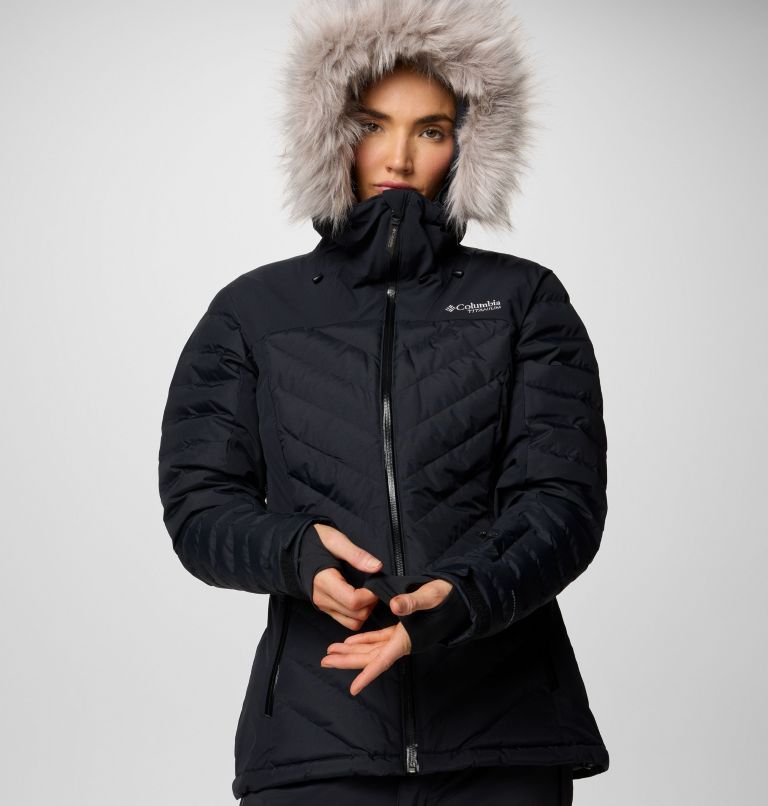 Women's Bird Mountain II Insulated Down Ski Jacket, Color: Black, image 9