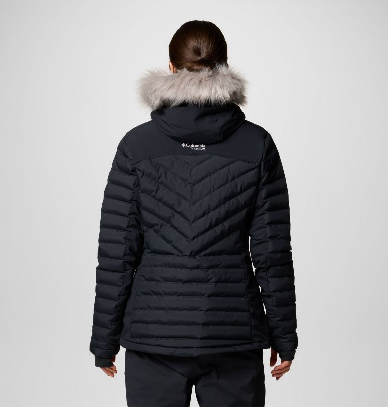 Women's Bird Mountain II Insulated Down Ski Jacket, Color: Black, image 2