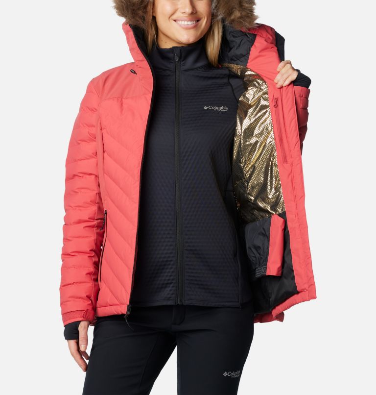 Women's Bird Mountain II Insulated Down Ski Jacket, Color: Daredevil, image 6
