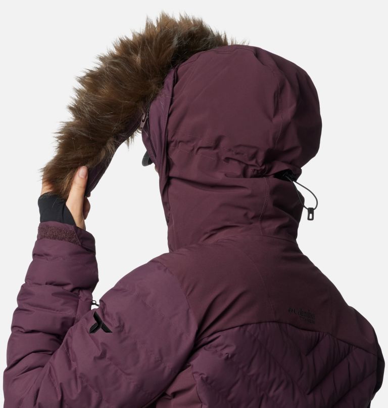 Women's Bird Mountain II Insulated Down Ski Jacket, Color: Moonvista, image 10