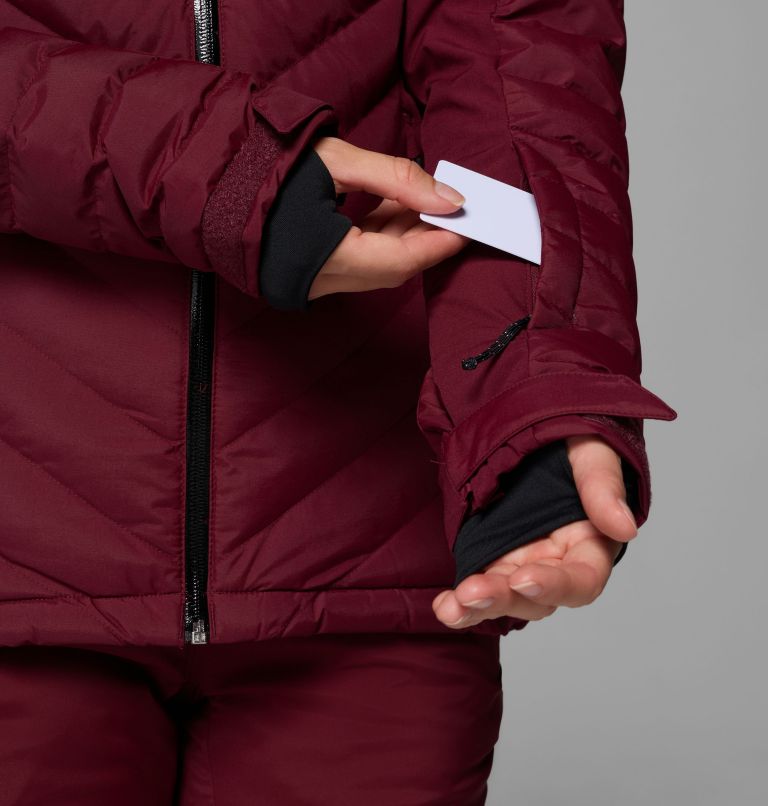 Women's Bird Mountain II Insulated Down Ski Jacket, Color: Rich Wine, image 13