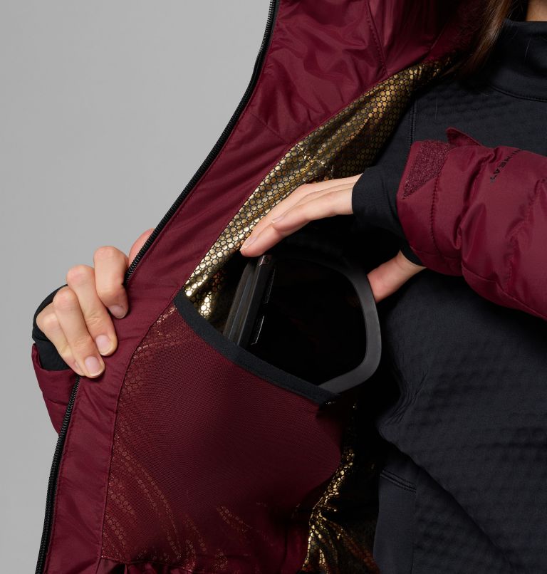 Women's Bird Mountain II Insulated Down Ski Jacket, Color: Rich Wine, image 5