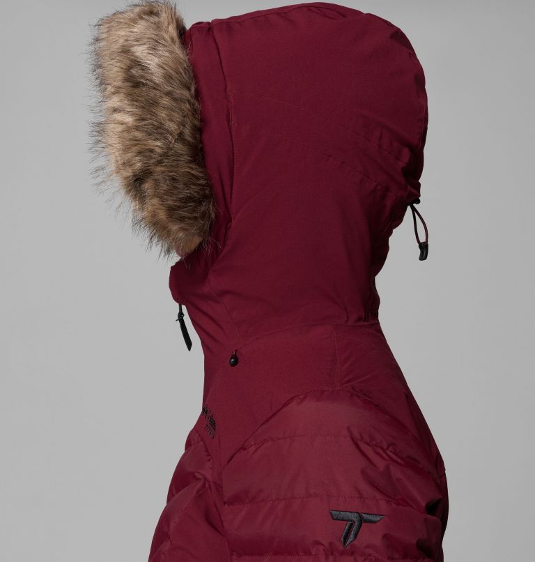 Women's Bird Mountain II Insulated Down Ski Jacket, Color: Rich Wine, image 9